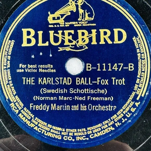 Freddy Martin - The Hut-Sut Song / The Karlstad Ball B-11147 Bluebird 78rpm 10" - Picture 4 of 4